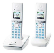 Радиотелефон Panasonic KX-TG8052RUW (белый, 2 трубки с резервным питанием)
